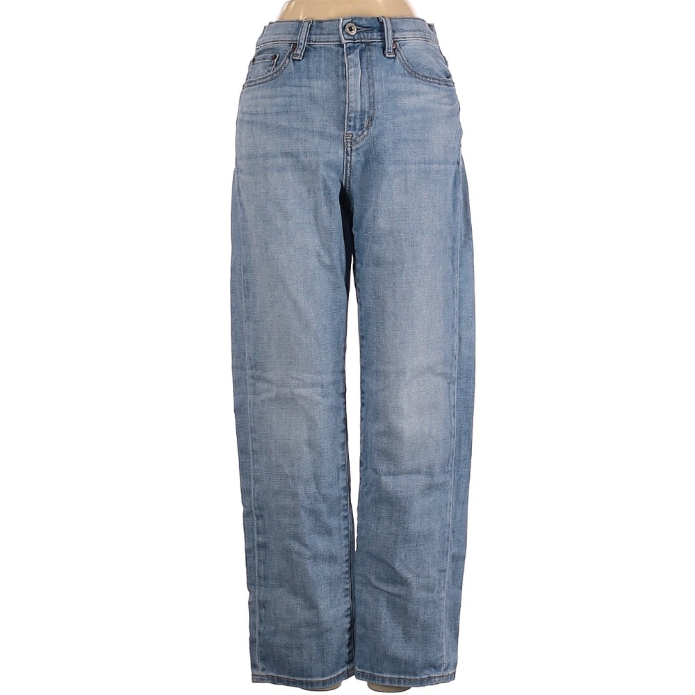 Uniqlo High Waisted Boyfriend Straight Leg Jeans